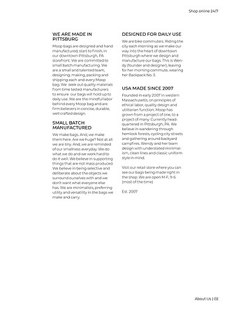 Typography F20 Moop Brochure